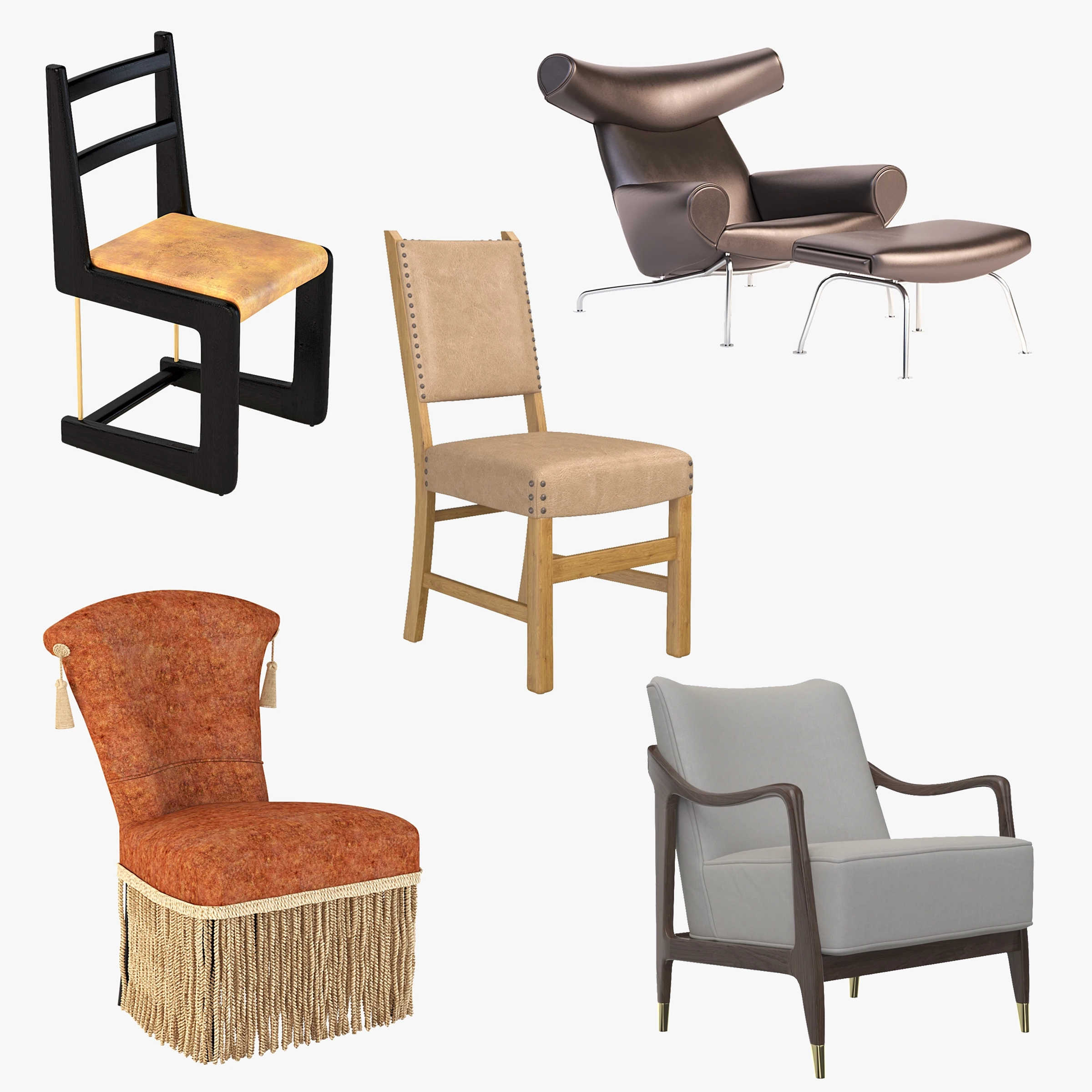 1stDibs Chair Collection 05 3D Model_01